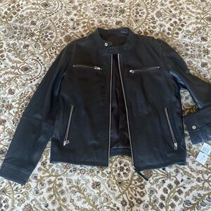 Blank NYC Men’s Black Leather Jacket